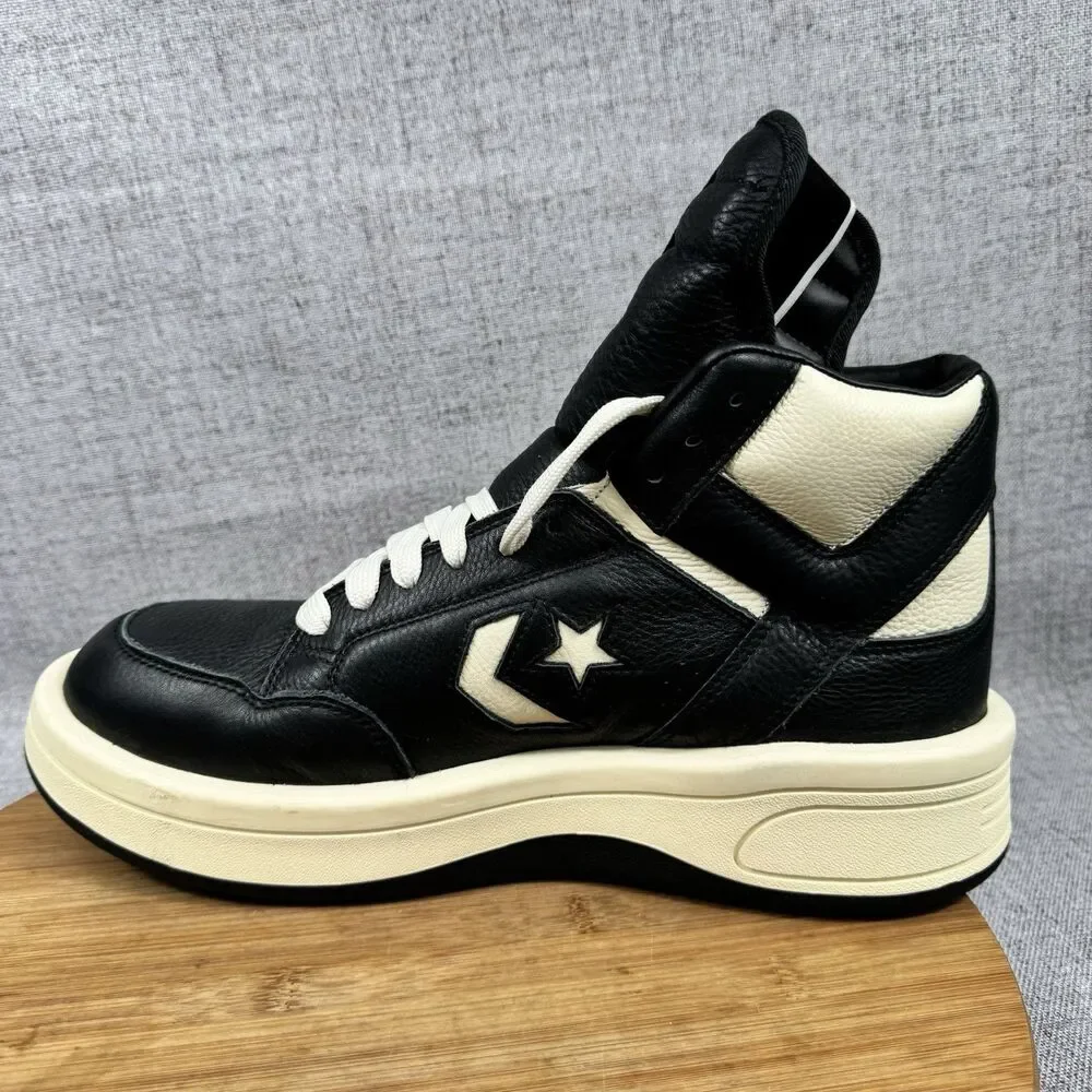 Converse x Rick Owens DRKSHDW TURBOWPN Mid Black Cloud Cream Mens 11.5 Womens 13